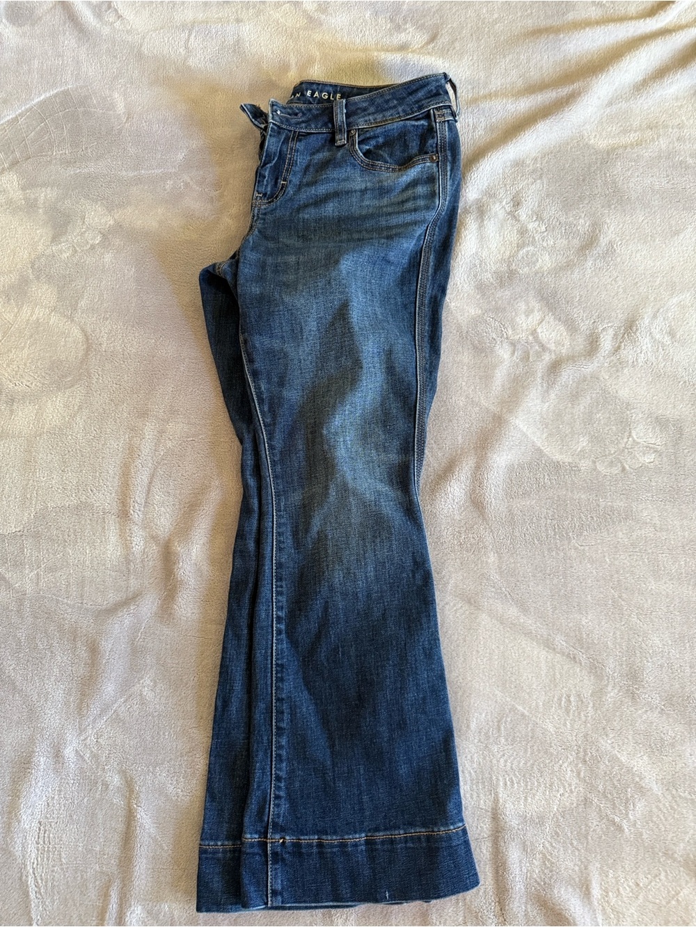American Eagle Outfitters Dark Blue Boot-Cut Jeans